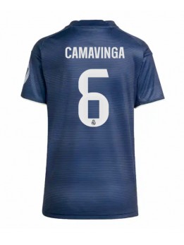 Billige Real Madrid Eduardo Camavinga #6 Bortedrakt Dame 2025-26 Kortermet